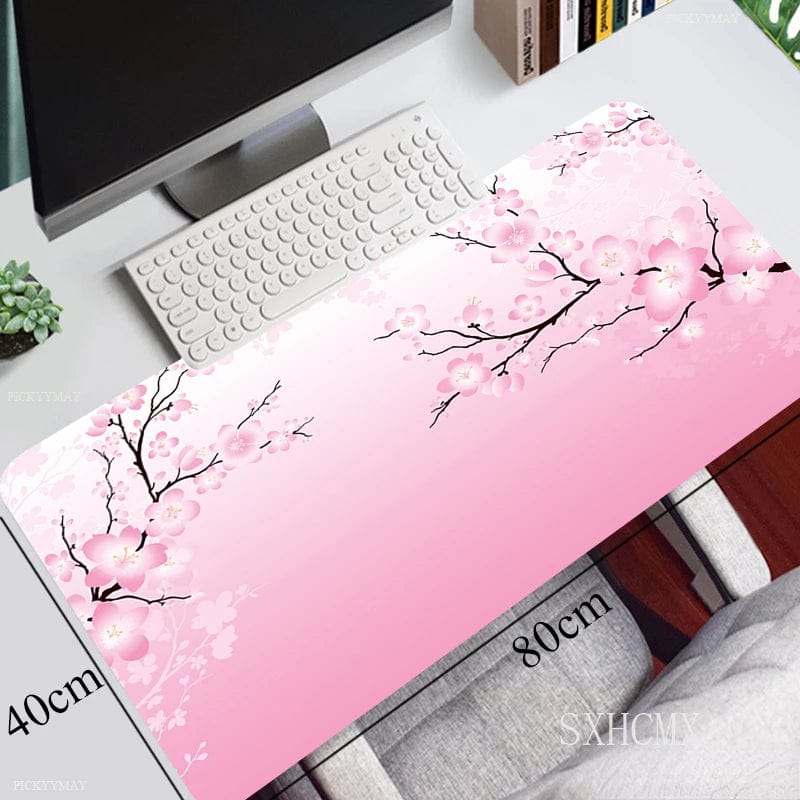 Canvanation ZZ-yinghua-002 / 900x400x2mm Tapis De Souris - Fleurs De Cerisier