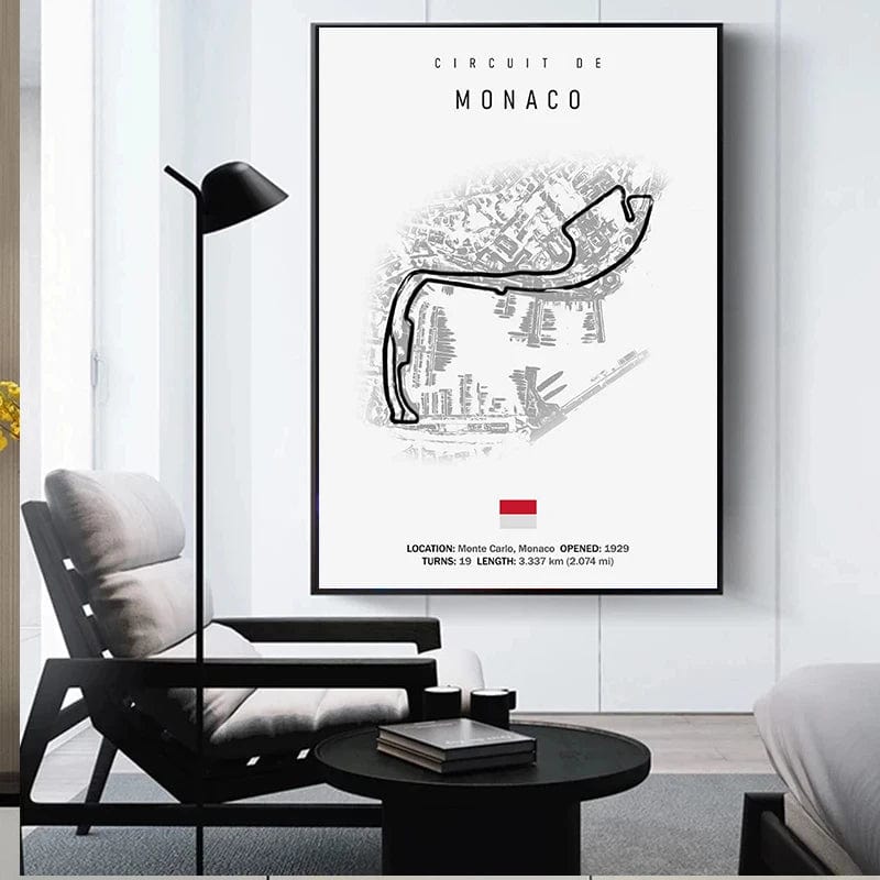Canvanation Affiche Circuit Formule 1