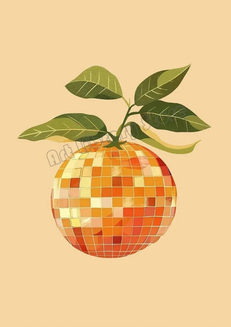 Canvanation 30X45cm / 5 Affiche Fruits Retro