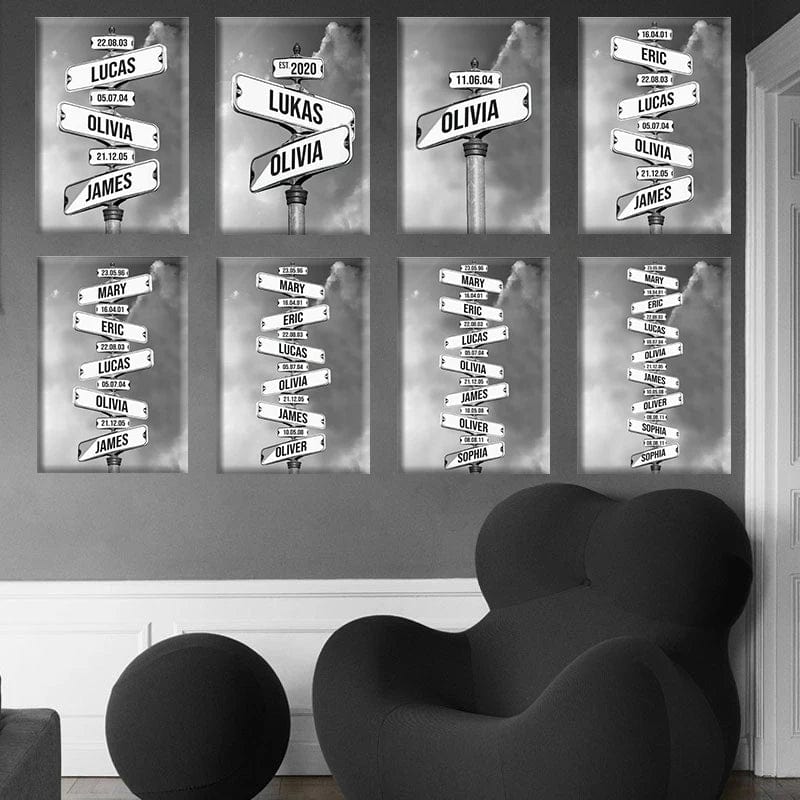 Canvanation Photo En Toile Panneau D'intersection