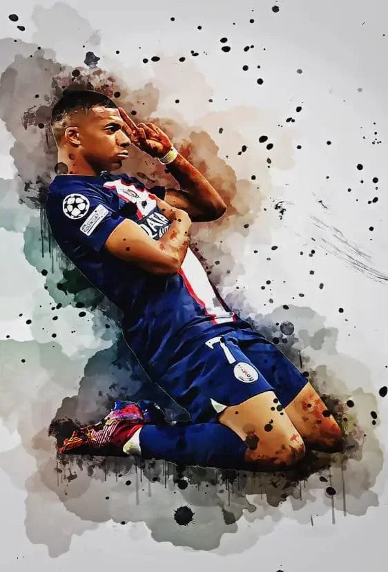 Canvanation 16 / 40x60cm Affiche Joueur De Foot Professionnel