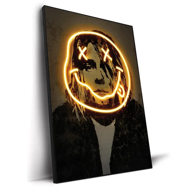 Canvanation V / 20x30cm Affiche Abstrait Neon Rap Star