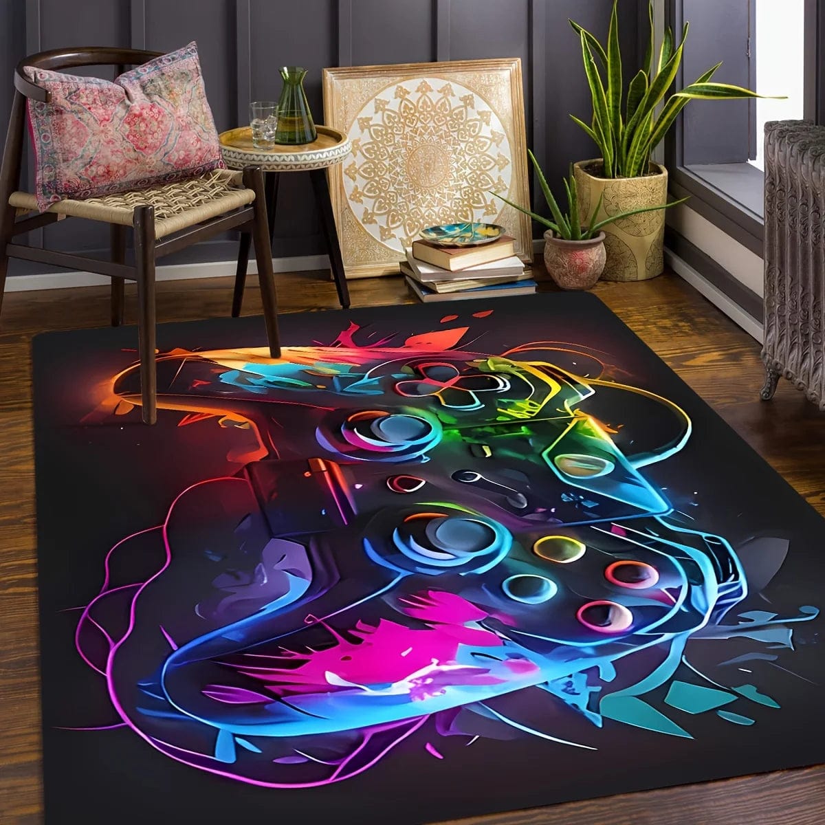 Canvanation Tapis De Chambre Gamer Manette