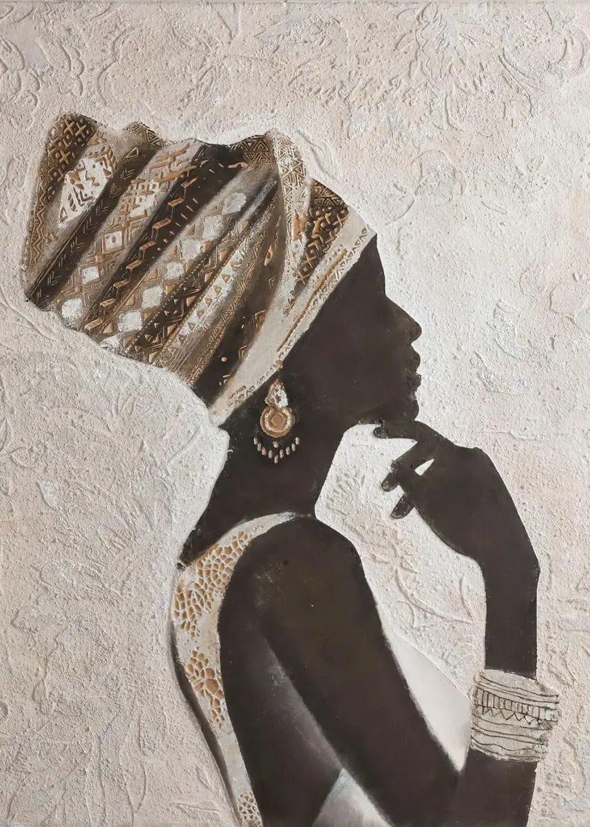 Canvanation A / 40x60cm Affiche Africain Femme Noir