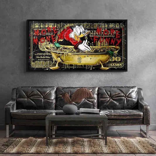 Canvanation Affiche Pop Art Picsou Billet De Banque