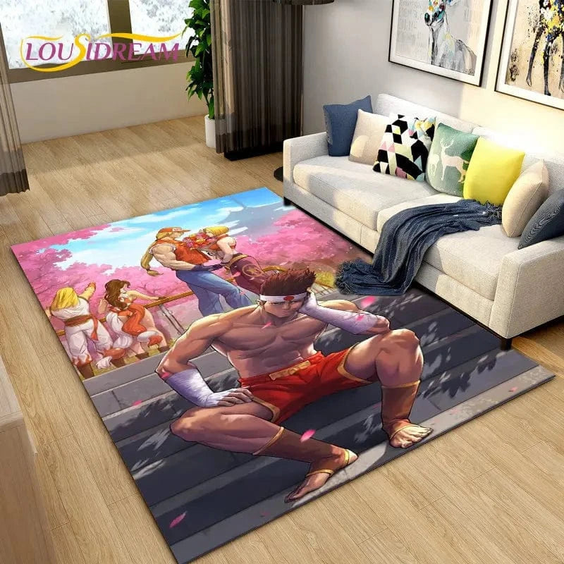 Canvanation Tapis De Chambre - Street Fighter Retro Game Gamer