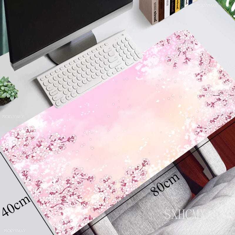 Canvanation ZZ-yinghua-003 / 900x400x3mm Tapis De Souris - Fleurs De Cerisier