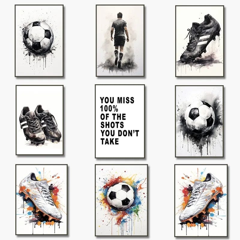 Canvanation Affiche Football Graffiti Pop Art