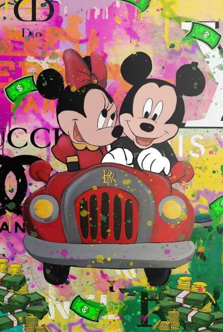 Canvanation PF24503 / 50x70cm Affiche Graffiti Fashion Mickey Mouse