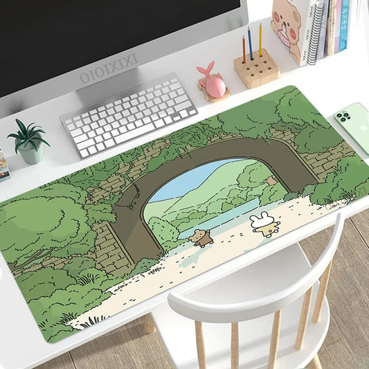 Canvanation 2 / 90x40x2 CM Tapis De Souris  - Cute Lapin Dessin Anime