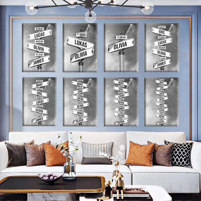 Canvanation Photo En Toile Panneau D'intersection