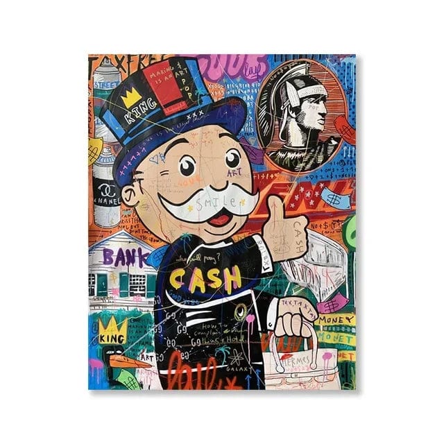 Canvanation 17 / 40x60cm Affiche Moderne Monopoly Alec Pop Art