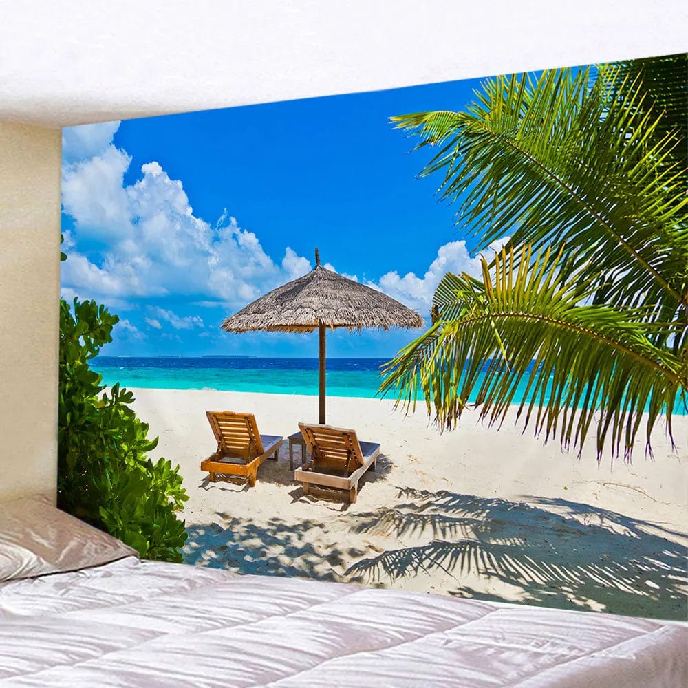 Canvanation Tapisserie Paysage Naturel de Plage