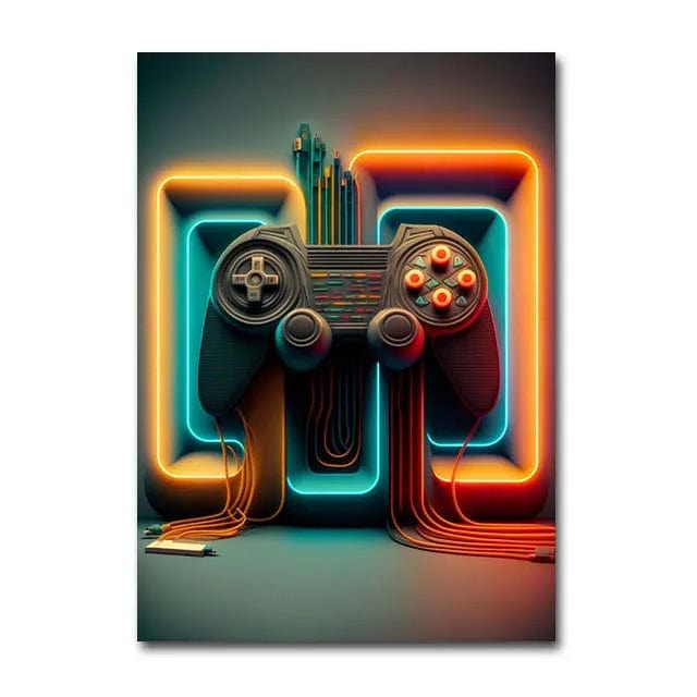 Canvanation 40x60cm / F Affiche Coloré Salle De Jeux