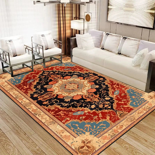 Canvanation BS025-Flannel-3 / 120x160cm 47x63in Tapis De Salon - Perse Rouge De Luxe