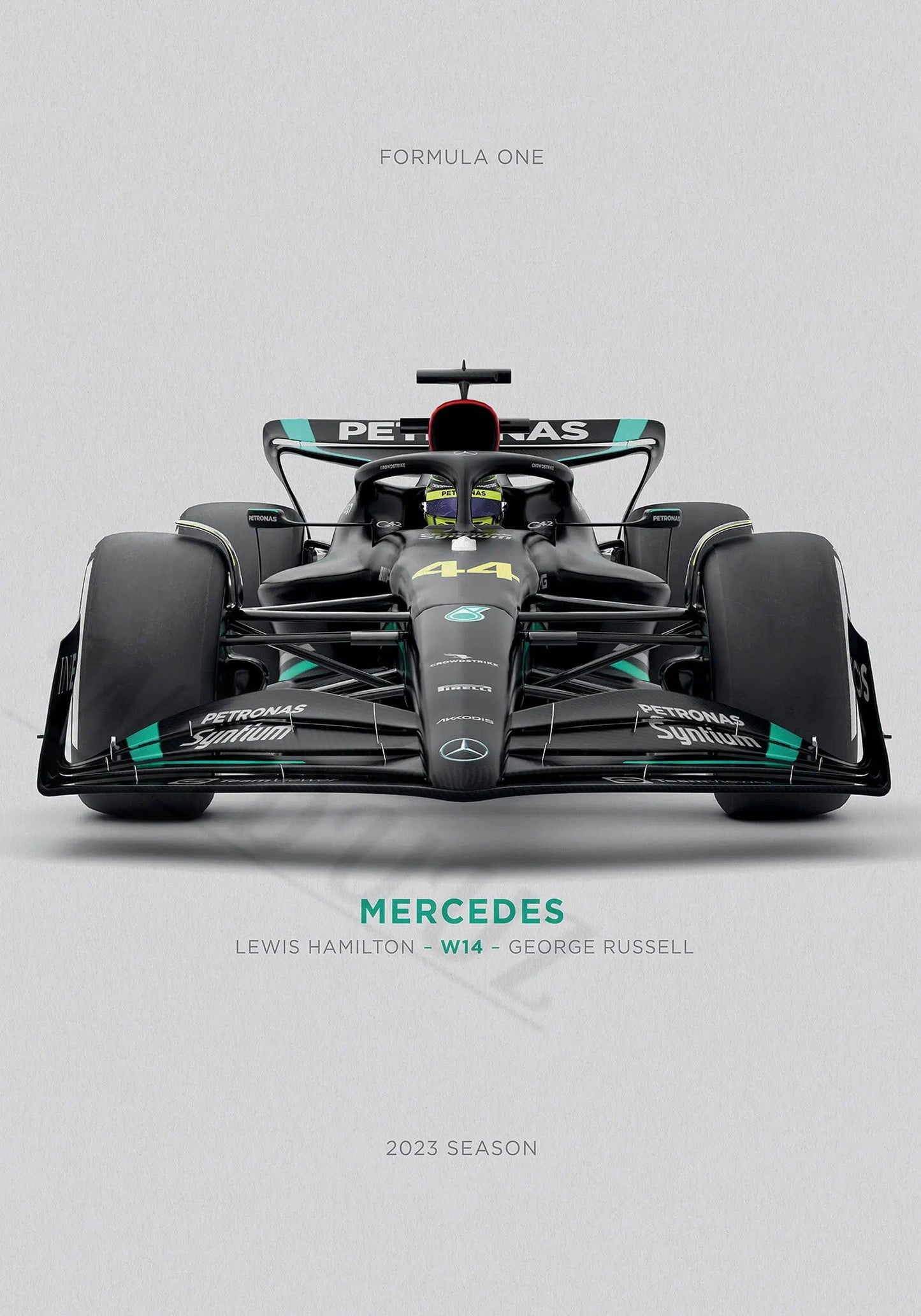Canvanation 18 / 40x60cm Affiche Voiture 2023 Saison Retro Formule 1