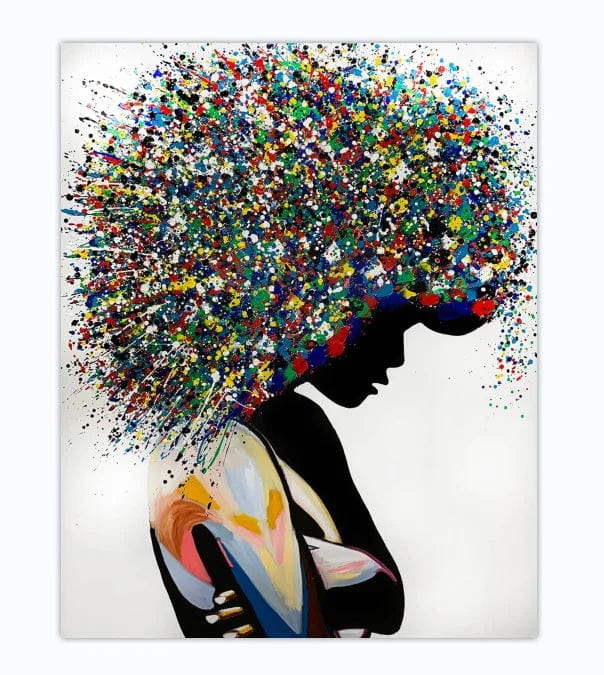 Canvanation 120x180cm / PF23037 Affiche Femme Graffiti Pop Art