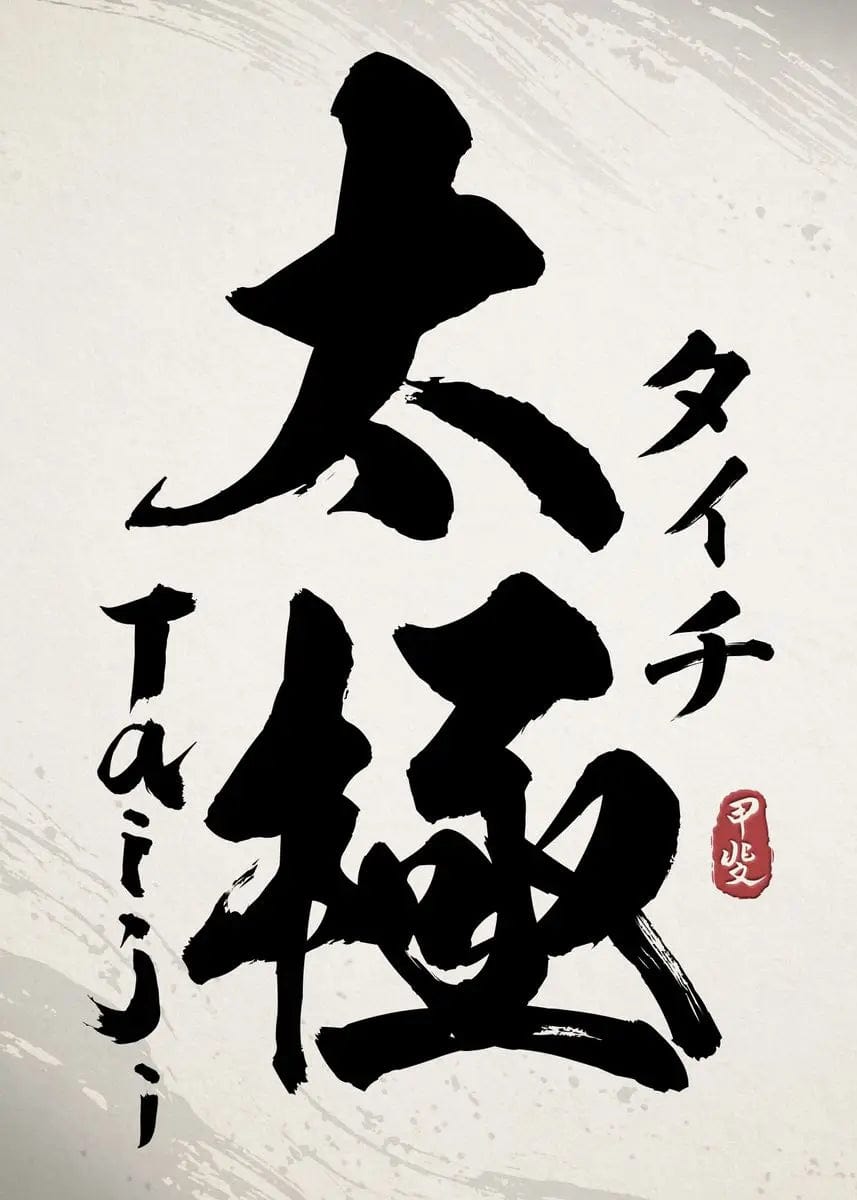 Canvanation 70X100cm / 11 Affiche Japonaise Calligraphie Chinoise Wushu Kanji