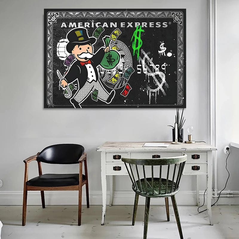 Canvanation Affiche Alec Monopoly American Express