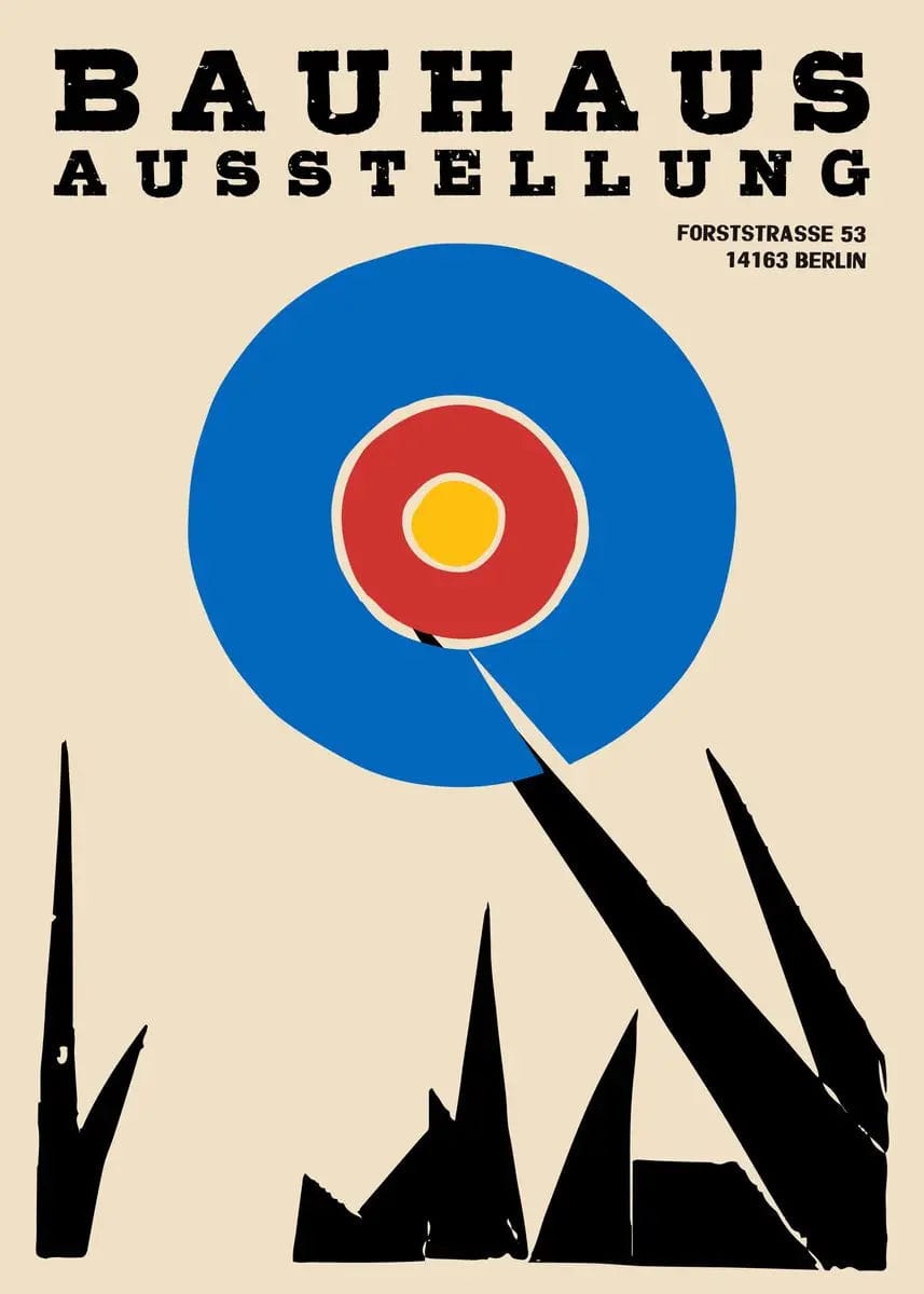 Canvanation Affiche Peinture Moderne Bauhaus