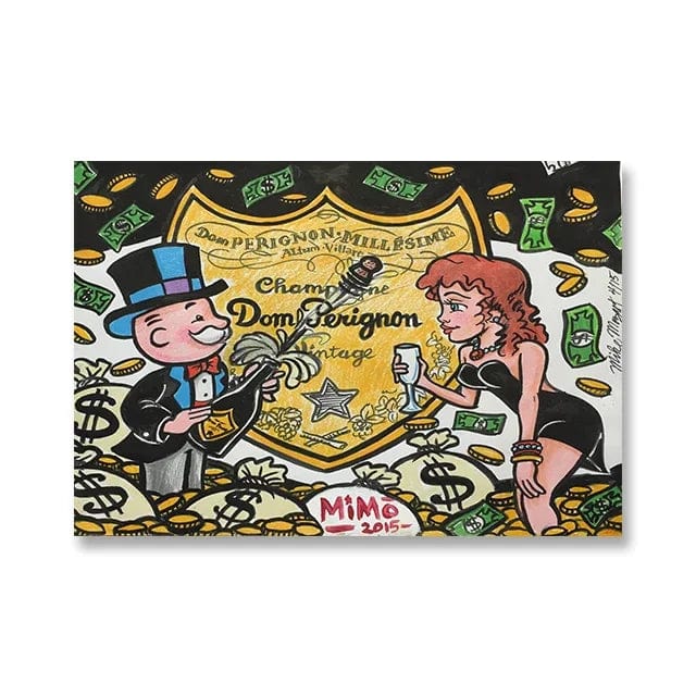 Canvanation 7 / 40x60cm Affiche Moderne Monopoly Alec Pop Art
