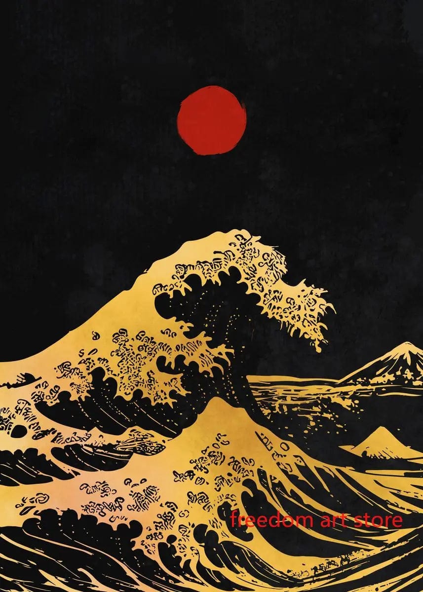 Canvanation Poster D'art Japonais Geisha Samurai