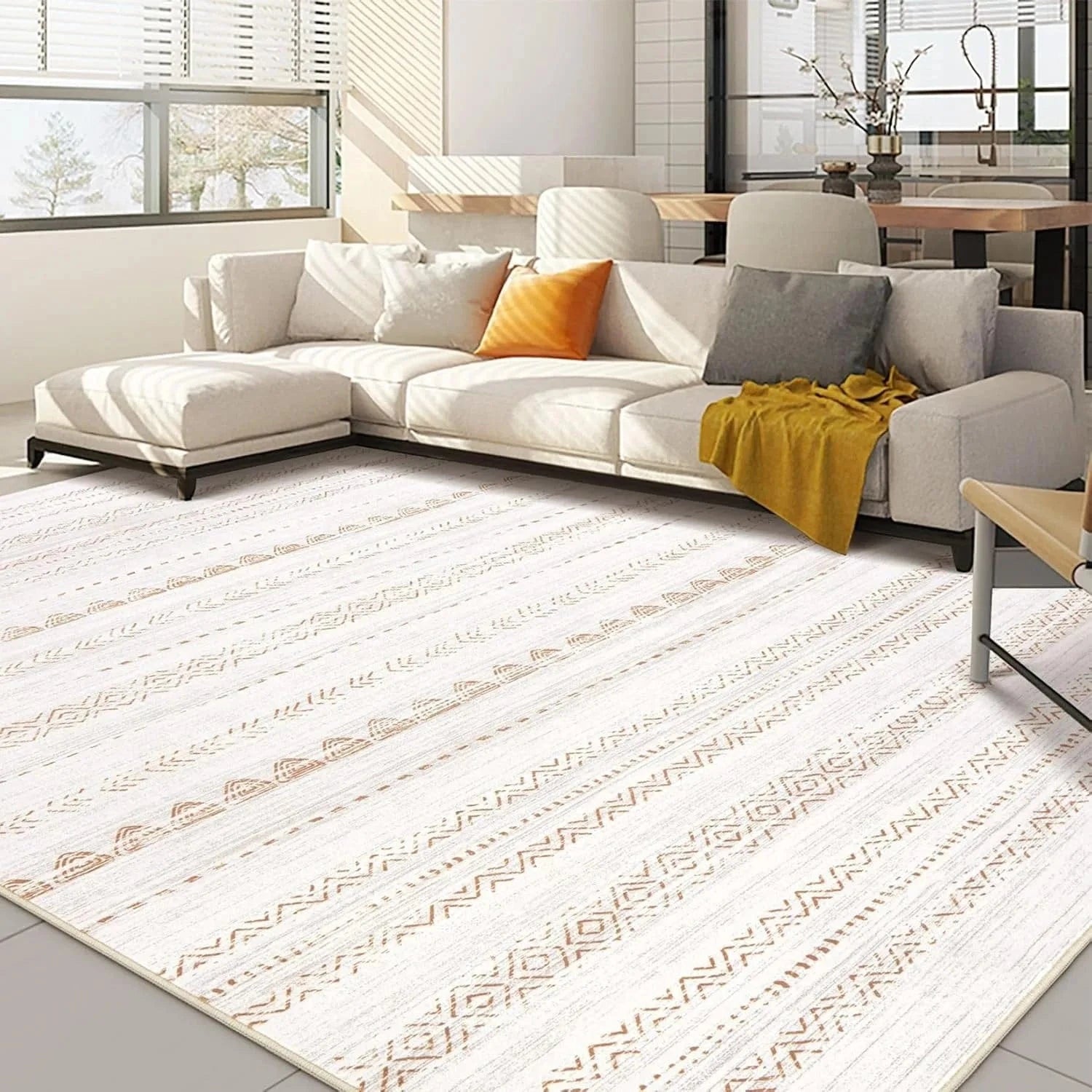 Canvanation 10 / 80x120cm Tapis De Salon Moderne - Design Aubusson, Style Européen & Américain