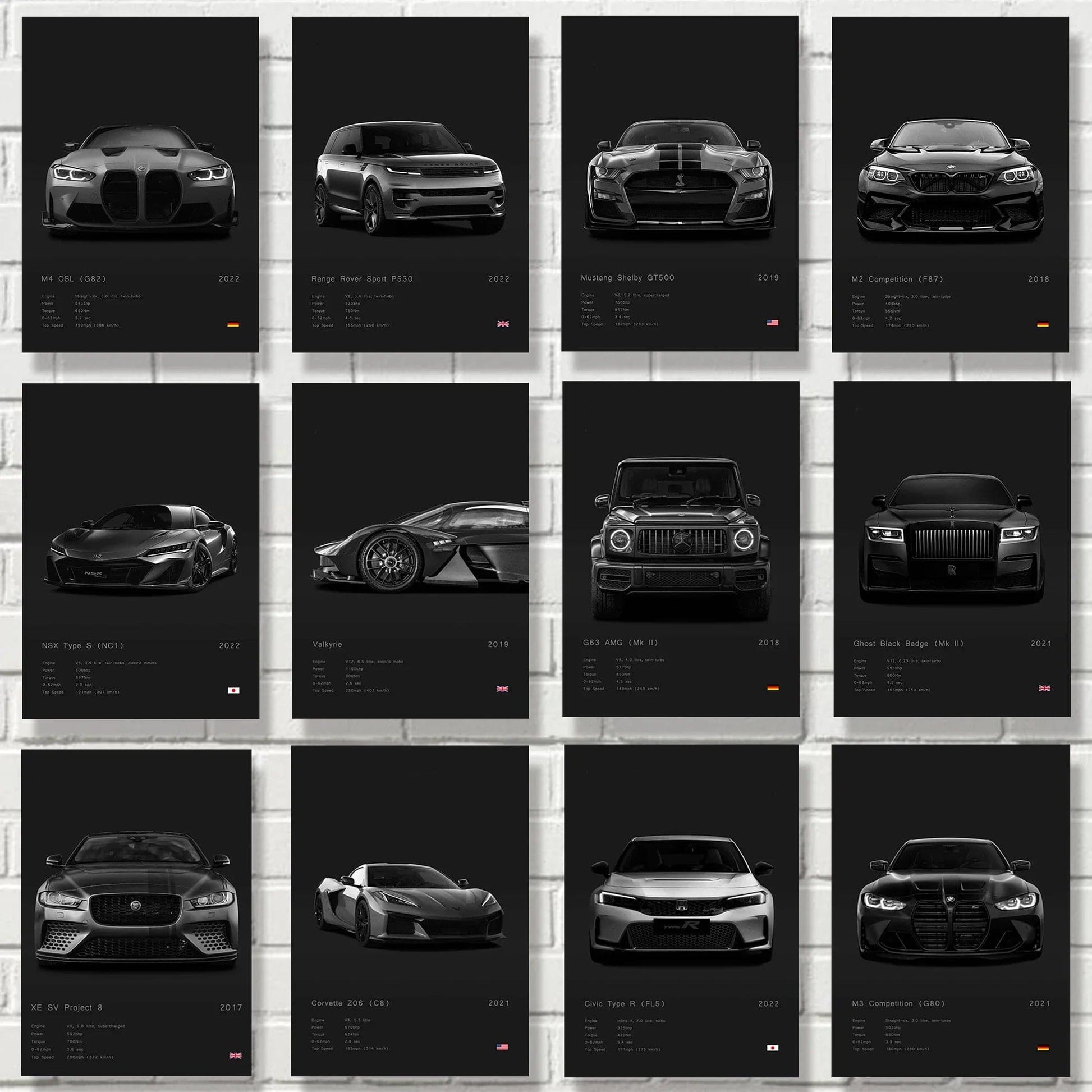 Canvanation Affiche Moderne Voiture Salon Marque De Luxe