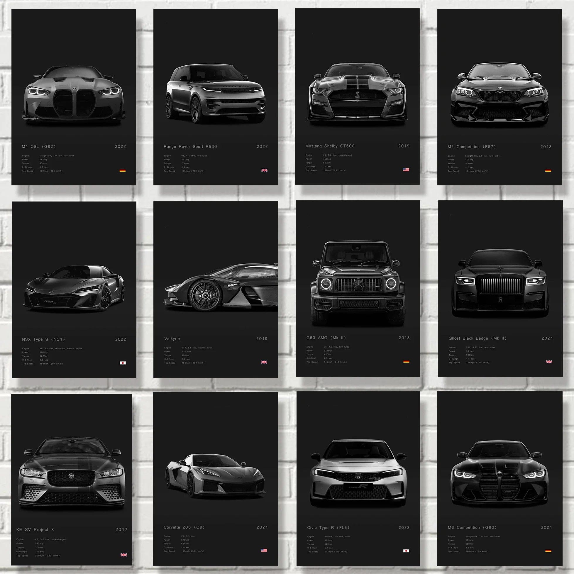 Canvanation Affiche Moderne Voiture Salon Marque De Luxe