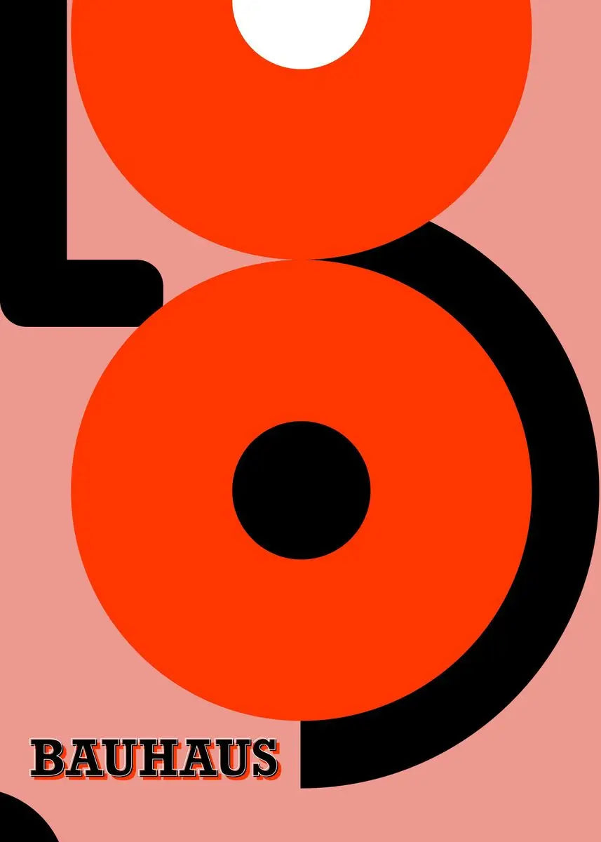 Affiche Bauhaus Simple Géométrique