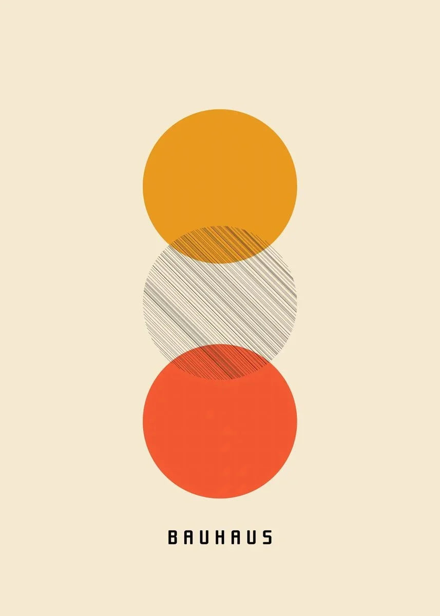 Affiche Bauhaus Simple Géométrique