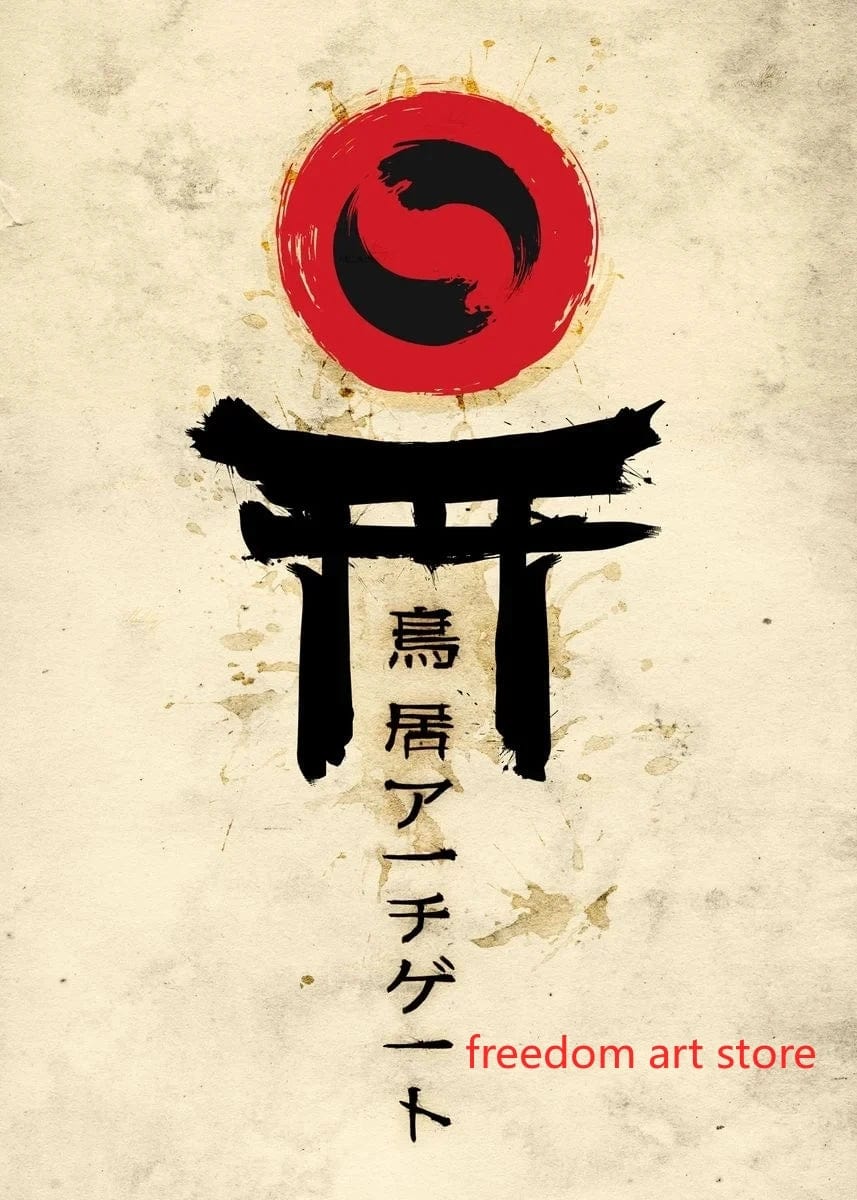 Canvanation Poster D'art Japonais Geisha Samurai
