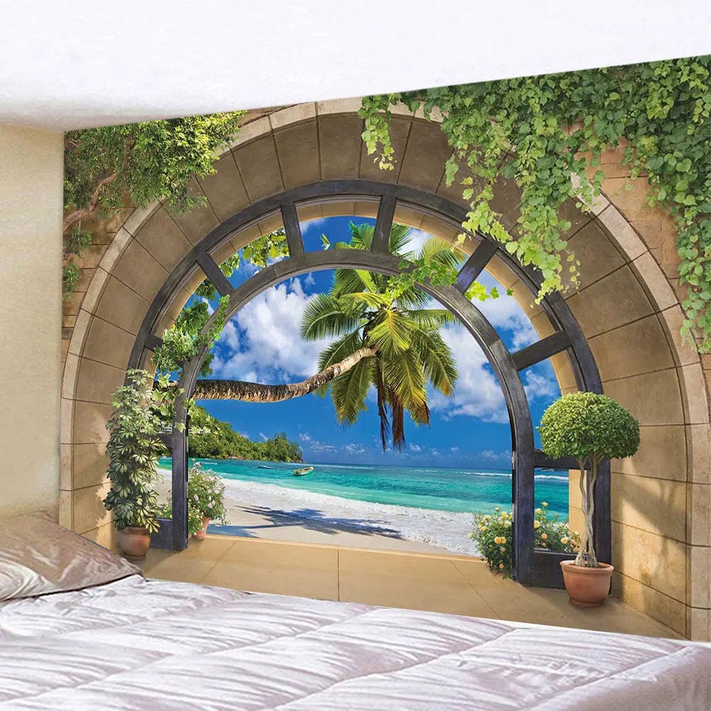 Canvanation 6 / 200X150CM Tapisserie Paysage Naturel de Plage