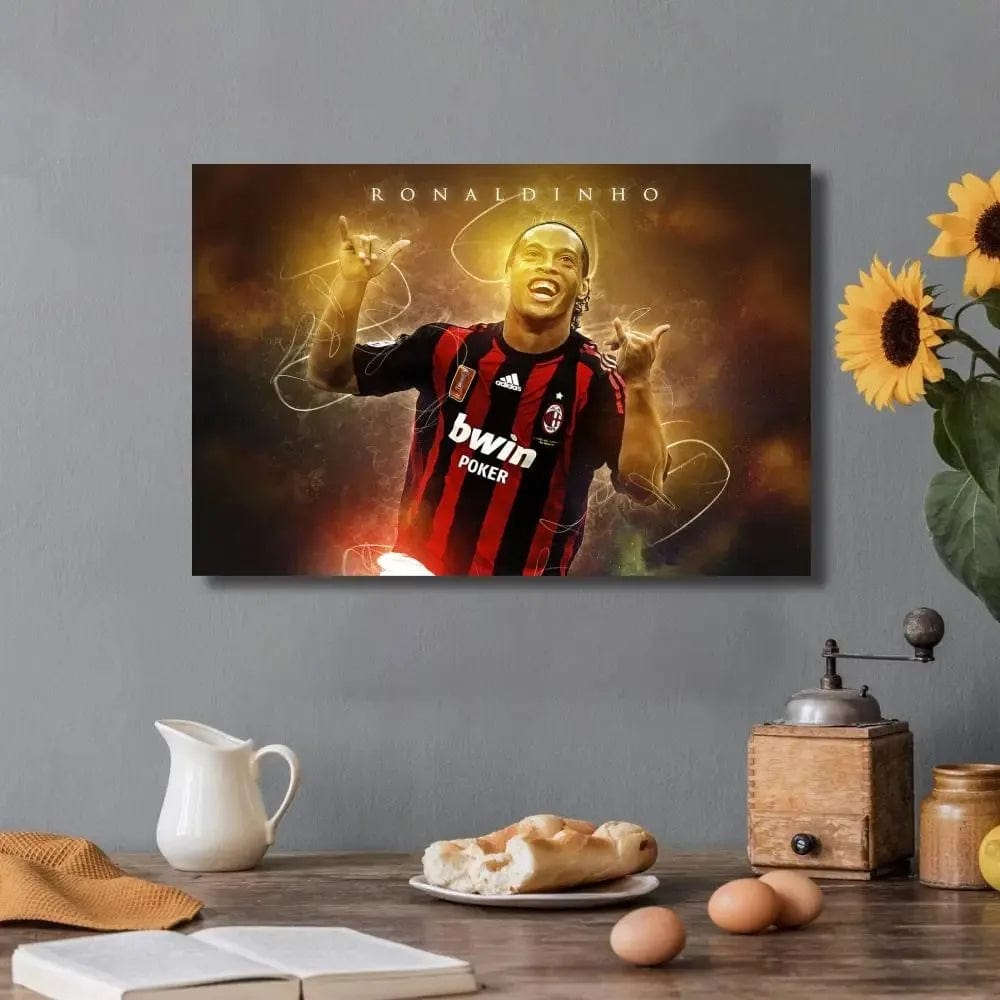 Canvanation 7 / 50x70CM Affiche Football - Ronaldinho