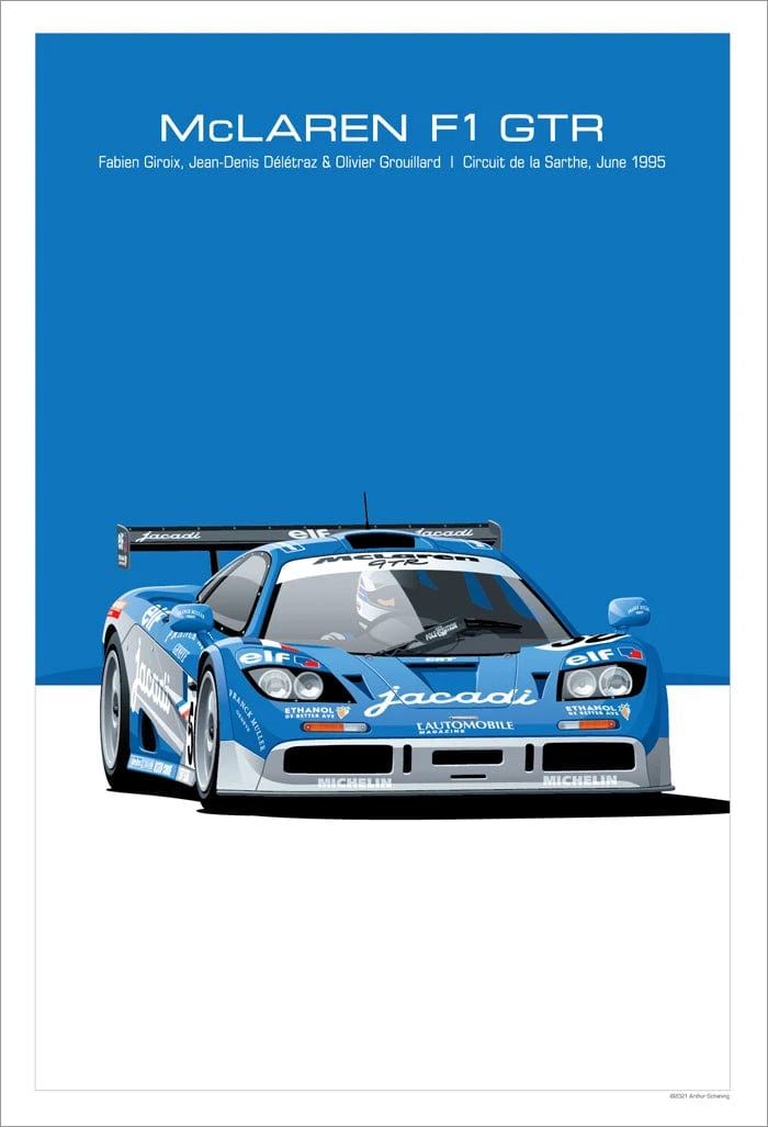 Canvanation 15 / 30x40cm Affiche Retro Voiture GTR