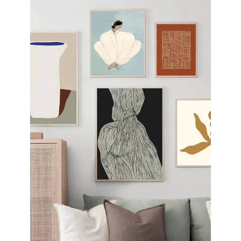 Canvanation Affiche Moderne Nordic Abstrait