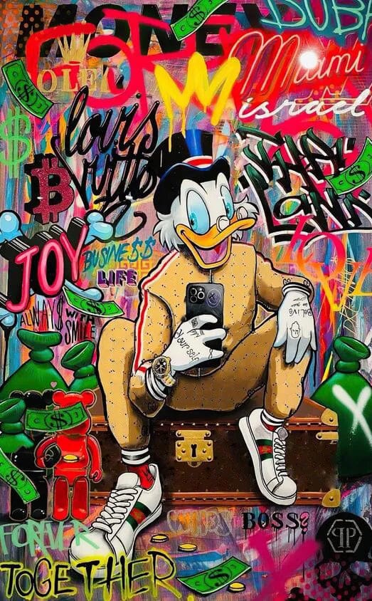 Canvanation PF11394 / 50x70cm Affiche Graffiti Fashion Mickey Mouse