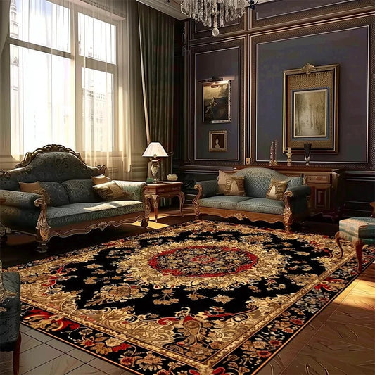 Canvanation BS034-Flannel-4 / 200x400cm 78.7x157in Tapis Berbère rectangulaire – Flanelle douce & antidérapante