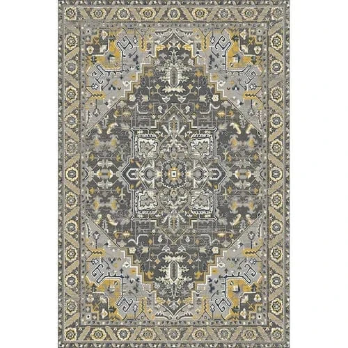 Canvanation Lint-free19 / 120x160cm 47x63in Tapis Berbère rectangulaire rétro moderne – Impression 3D, antidérapant & absorbant