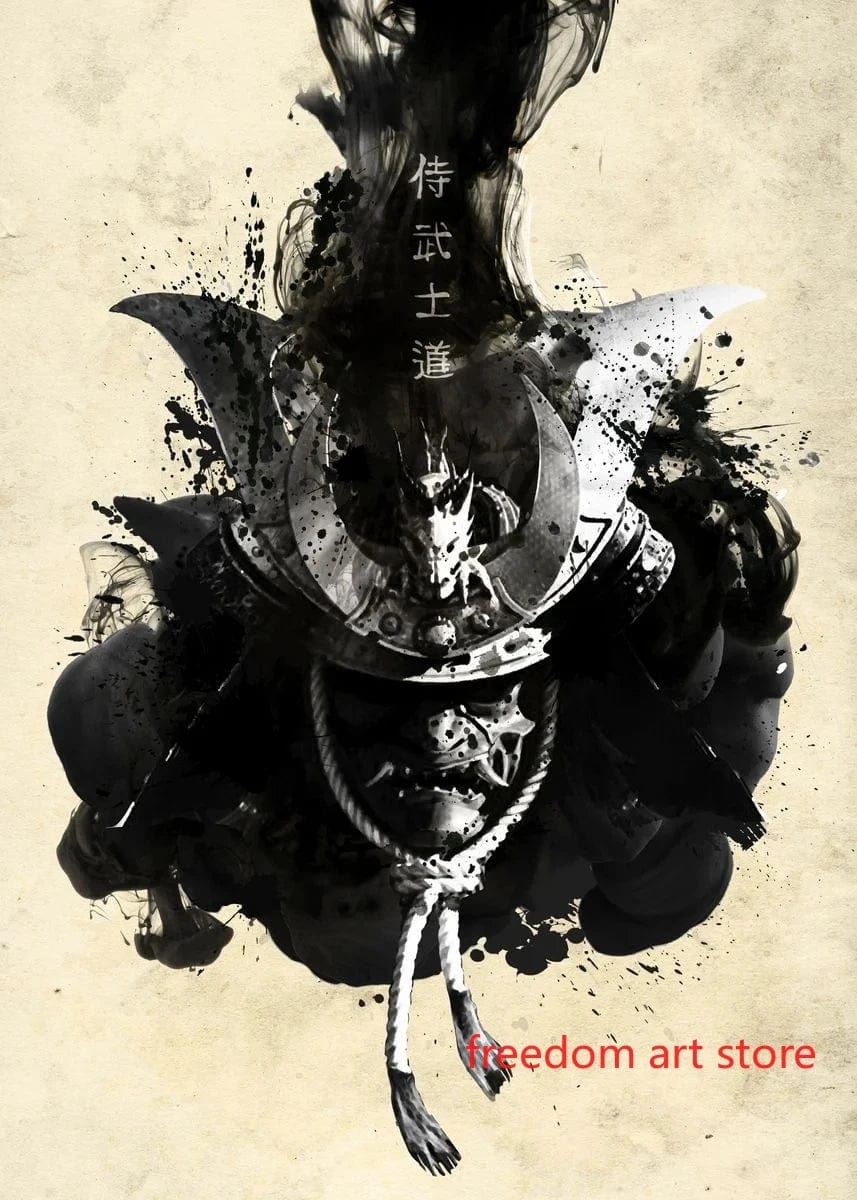 Canvanation 8 / 40X60cm Poster D'art Japonais Geisha Samurai