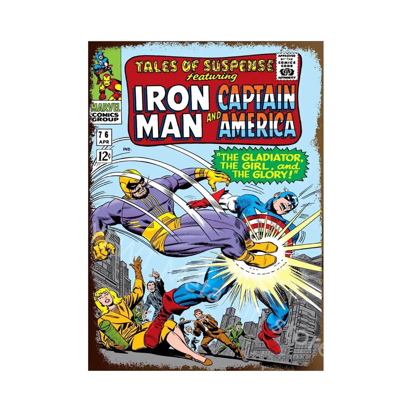 Canvanation JS232-12 / 20x30cm Poster Avengers Vintage