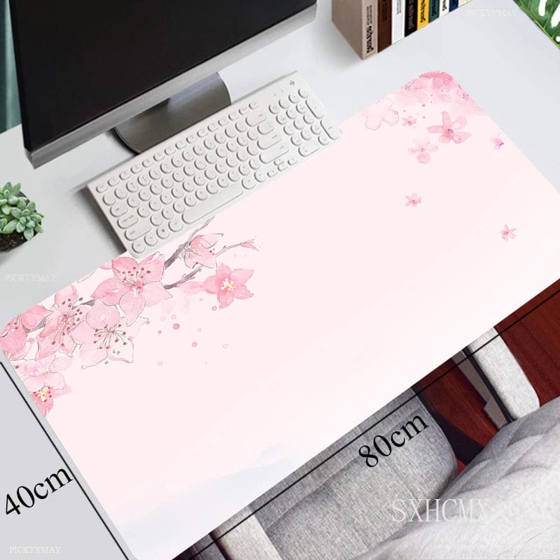 Canvanation ZZ-yinghua-001 / 900x400x3mm Tapis De Souris - Fleurs De Cerisier