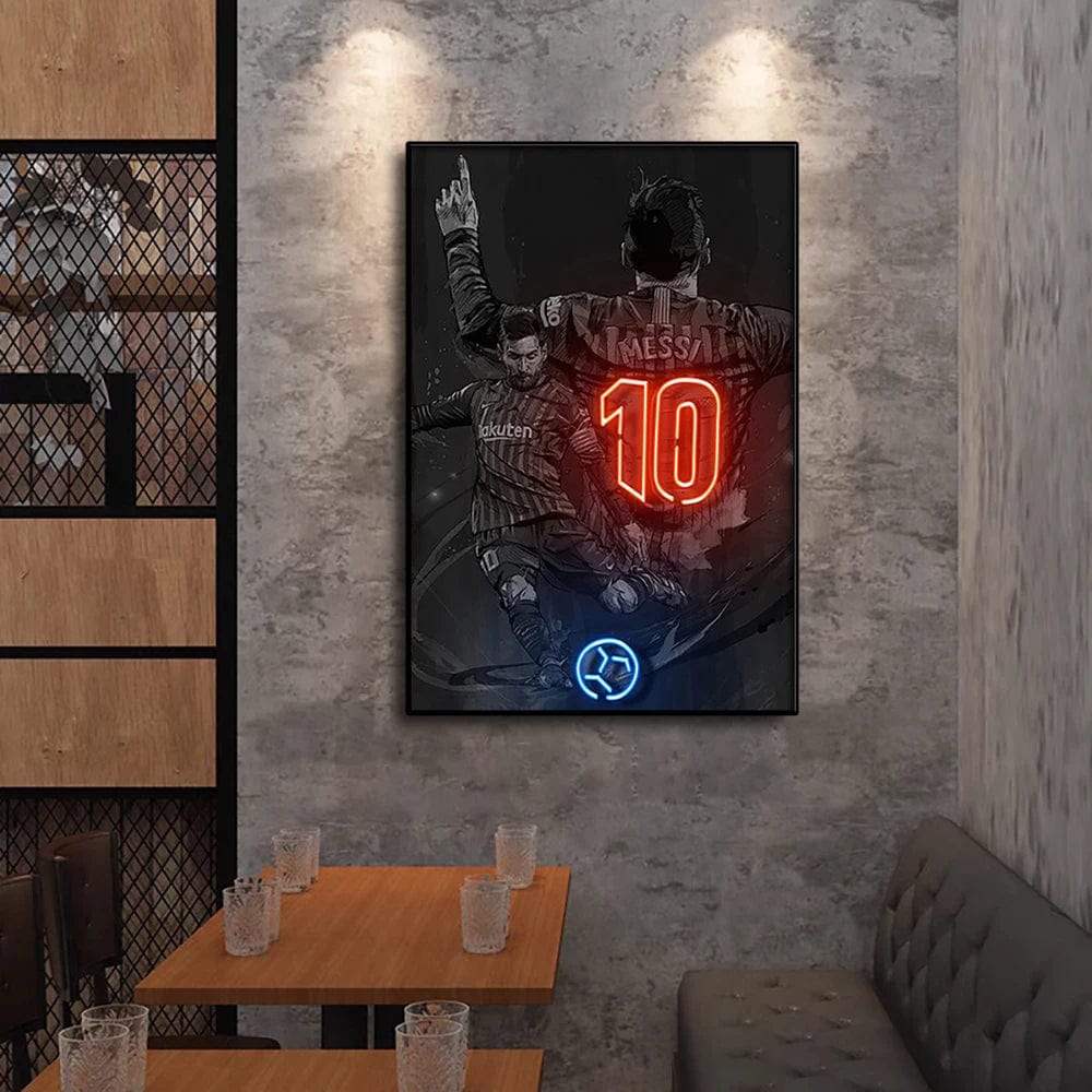 Canvanation Affiche Basketball Neon