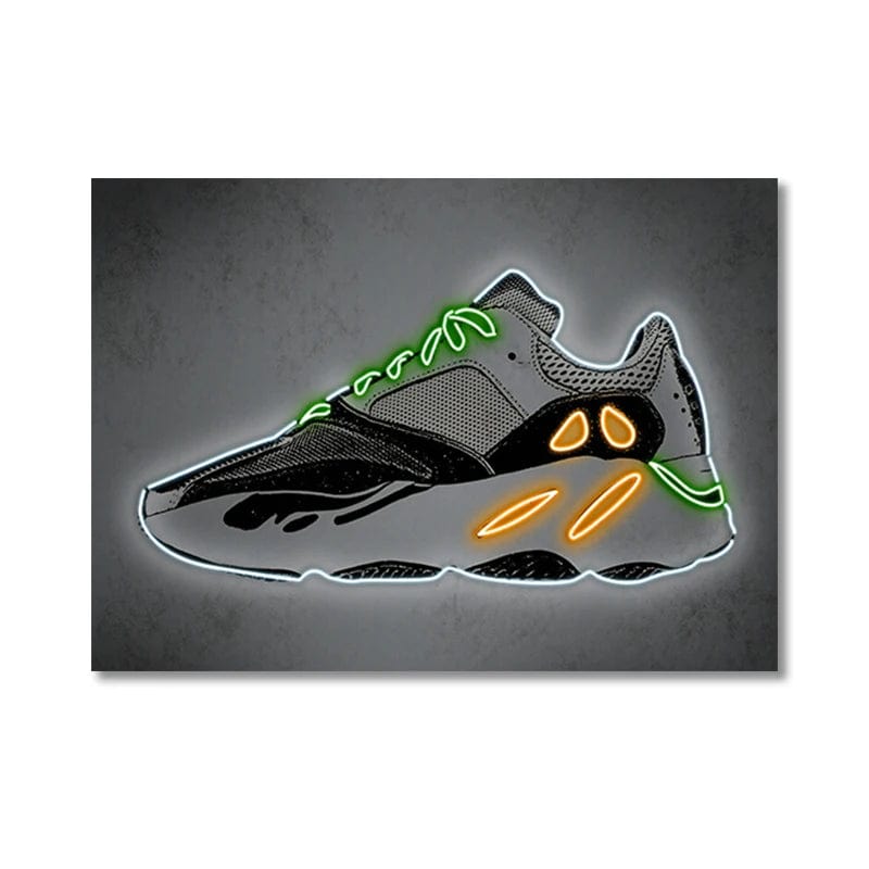 Canvanation Style 6 / 50X70cm Affiche Chambre Sneaker Jordan Neon