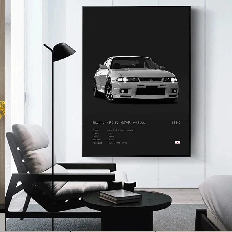 Canvanation Affiche Moderne Voiture Salon Marque De Luxe