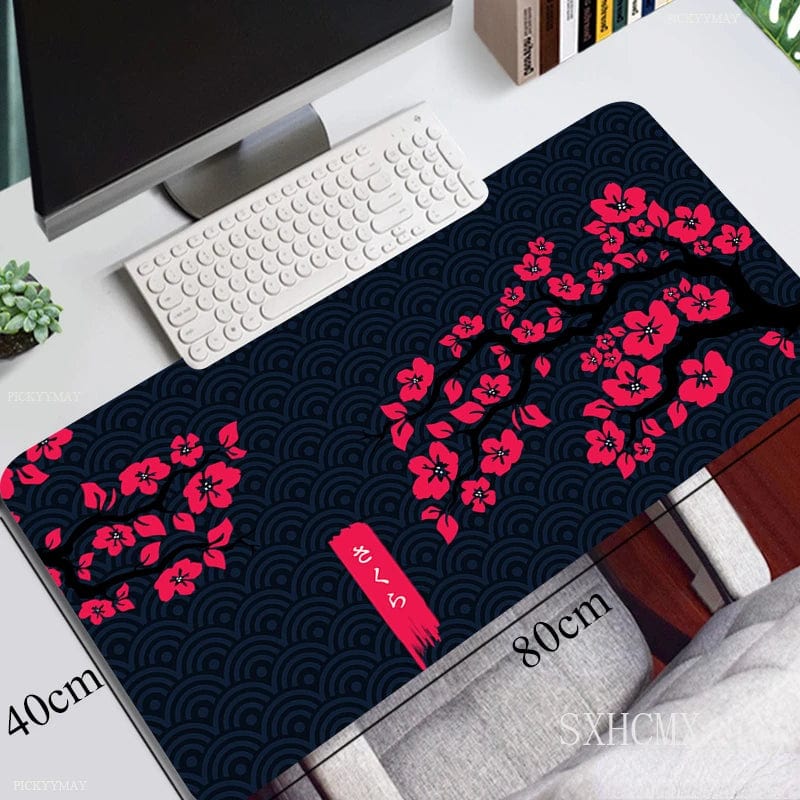 Canvanation ZZ-yinghua-007 / 900x400x4mm Tapis De Souris - Fleurs De Cerisier