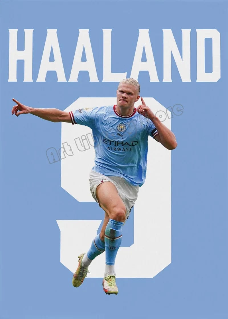 Canvanation 50X70cm / 6 Affiche Football - Numéro De Joueur