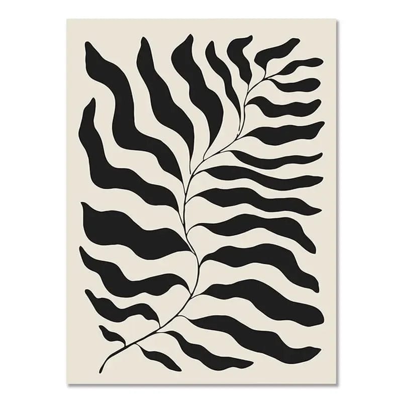 Canvanation 05 / 50x70cm Affiche Abstrait Boheme Noir Et Blanc