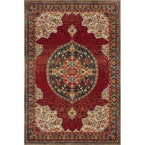 Canvanation Lint-free23 / 120x160cm 47x63in Tapis Berbère rectangulaire rétro moderne – Impression 3D, antidérapant & absorbant