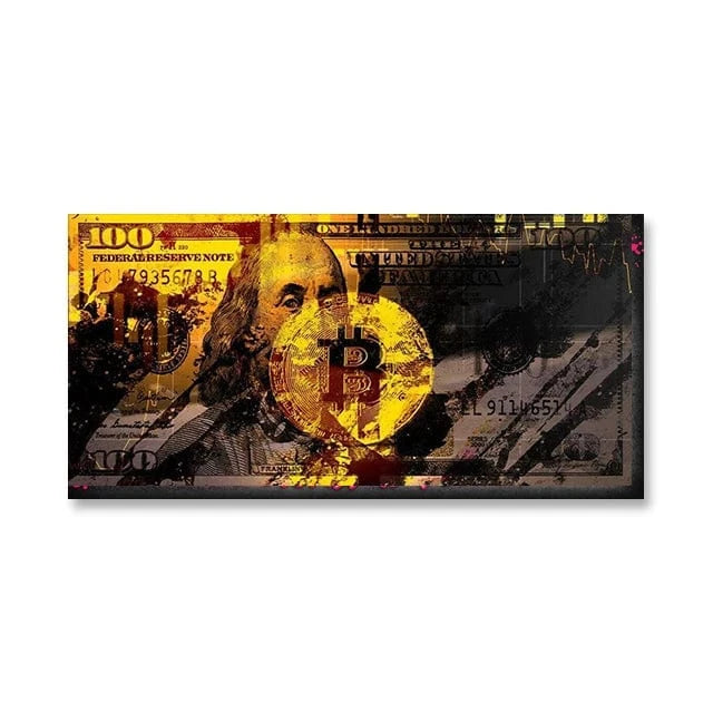 Canvanation SW8717 / 50x100 cm Affiche Pop Art Picsou Billet De Banque